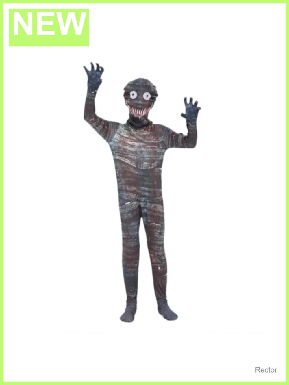 Kids Mummy Bodysuit Costume Skull Monster Halloween Jumpsuit